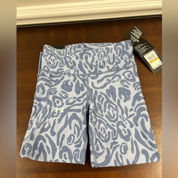 Under Armour No-Slip Waistband Tonal Print Capris Size Small - Picture 2 of 6